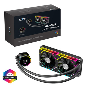 CIT CiT Pro Glacier (Black) 240mm LCD ARGB AIO Liquid Cooler