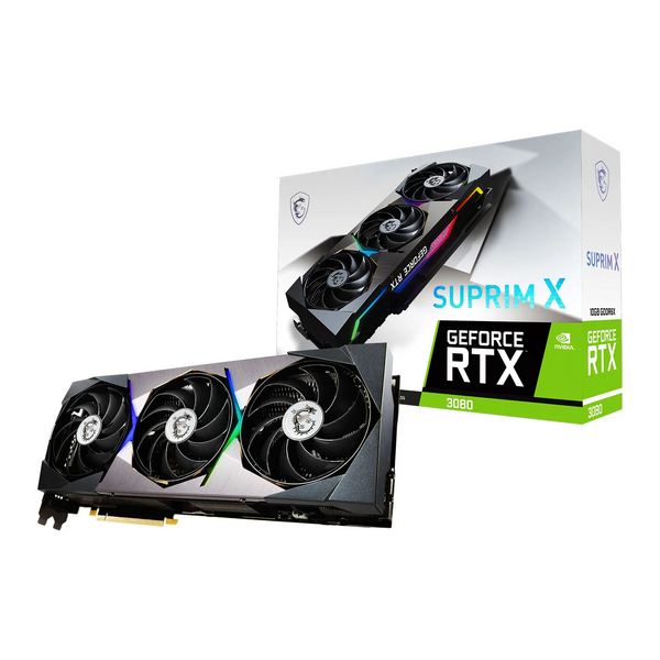 MSI Geforce RTX 3080 Suprim X 10GB GDDR6x PCI-Express Graphics Card  - PART EXCHANGE - 12 Month Warranty - In Original Box