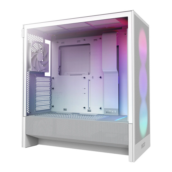 NZXT H5 Flow RGB (2024) Mid-Tower Case - White - Special Offer