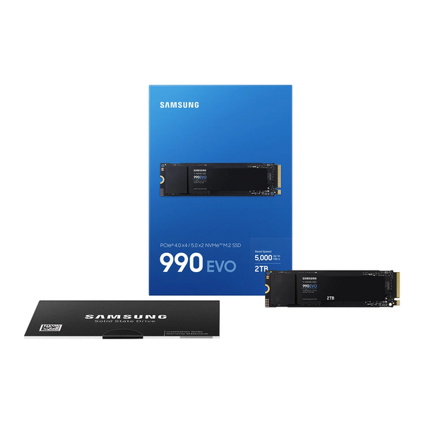 Samsung 990 Evo 2TB PCIe 4.0 / 5.0 Hybrid NVMe SSD M.2 2280 - Read 7250MB/s, Write 6300MB/s