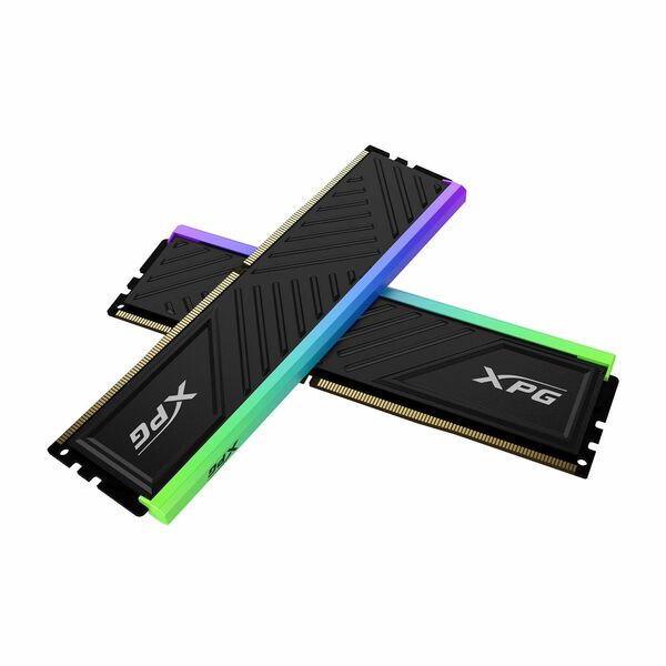 XPG ADATA XPG Spectrix D35G RGB 64GB Kit (2 x 32GB), DDR4, 3200MHz (PC4-25600), CL16, XMP 2.0, DIMM Memory, Black