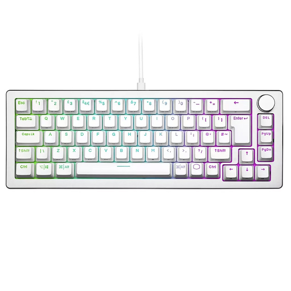 Coolermaster Cooler Master CK720 65% Mechanical Keyboard White Switches Space Silver/White - Special Offer