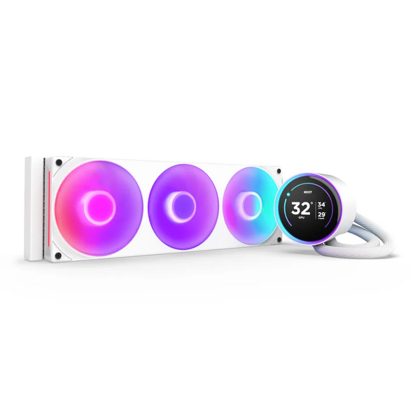 NZXT Kraken Elite 360 RGB (2024) White  AIO Intel/AMD CPU Hydro-Cooler