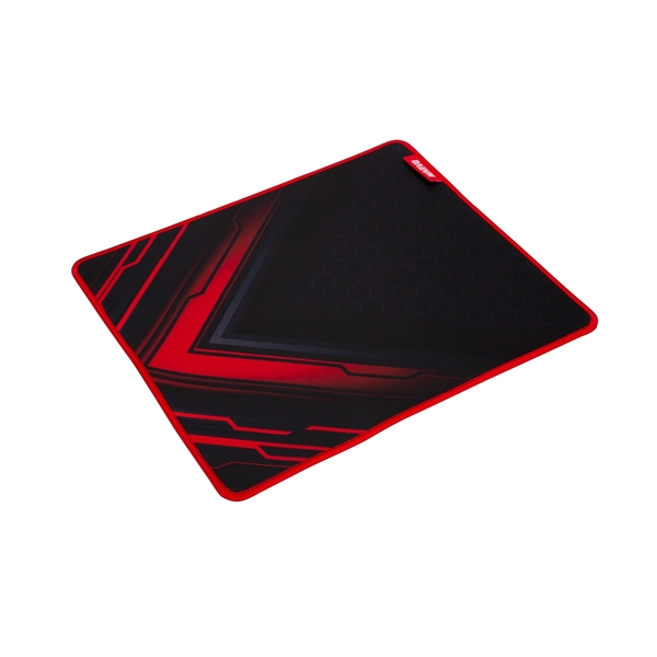 MARVO G49 Gaming Mouse Pad, Large 450x400x3mm, Soft Microfiber Surface for speed and control with Non-Slip Rubber Base and Stitched Edges, Black and Red