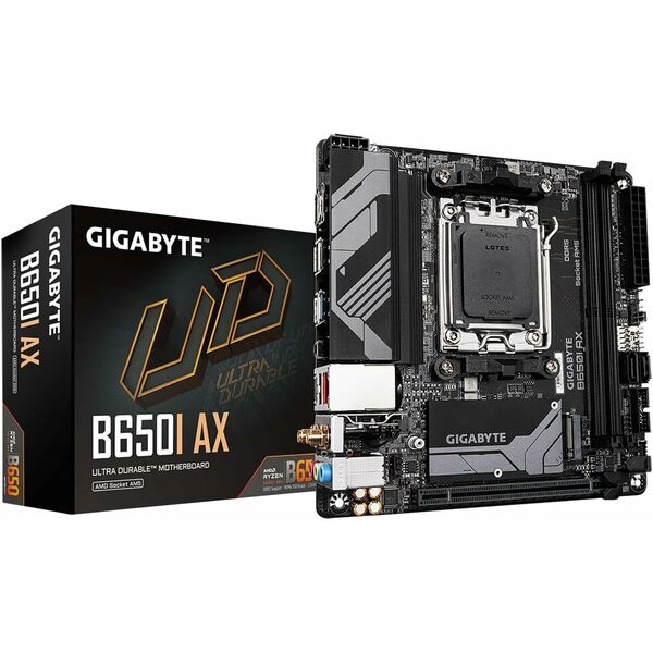 Gigabyte B650I-AX Ultra Durable AMD AM5 Socket Motherboard - Mini ITX