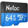 Netac P500 64GB MicroSDXC Card with SD Adapter, UHS-I Class 10, U1, 90MB/s Image