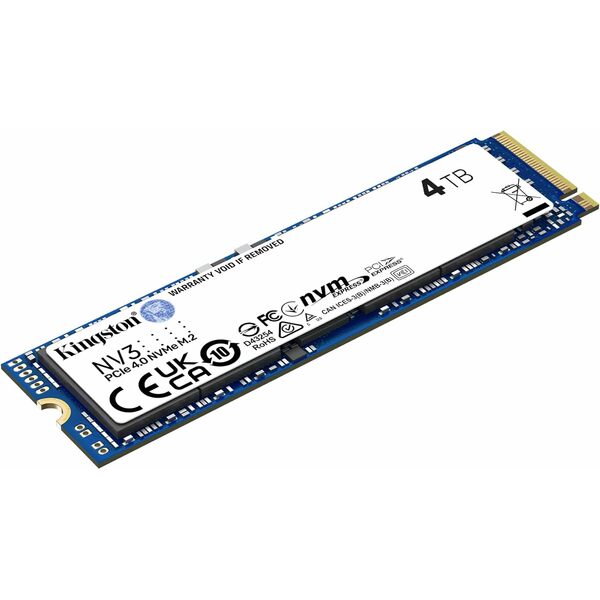 Kingston NV3 M.2-2280 4TB PCI Express 4.0 x4 NVMe Solid State Drive