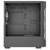 CIT Tsunami Black Micro-ATX Gaming Case With 4 x 120mm ARGB Inner-Ring Fans and Tempered Glass Panels With 30 Percent Tint Image