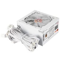 VIDA Vida 500W White Edition  - Atx Psu, 80+ Bronze, Fluid Dynamic Ultra-Quiet Fan, Pcie, Flat Black Cables, Power Lead Not Included, White