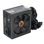 Vida 500W ATX PSU, 80+ Bronze, Fluid Dynamic Ultra-Quiet Fan, PCIe, Flat Black Cables, Power Lead Not Included, Black