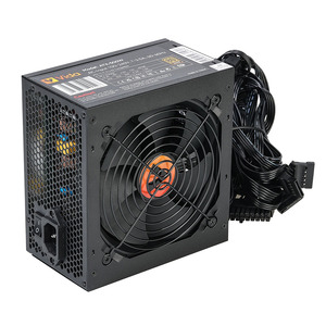 VIDA Vida 500W ATX PSU, 80+ Bronze, Fluid Dynamic Ultra-Quiet Fan, PCIe, Flat Black Cables, Power Lead Not Included, Black