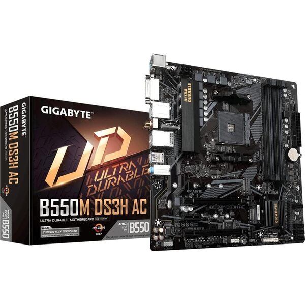 Gigabyte B550M DS3H AC Micro ATX AM4 Motherboard