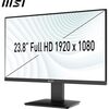 MSI PRO-MP2412 MSI PRO MP2412 23.8 Inch Monitor, Full HD (1920 x 1080), 100Hz, VA, 4ms, FreeSync, HD Image