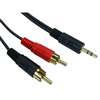 Generic 3Mtr 3.5mm Stereo Plug - 2x RCA Plug, 3.0 Mtr Image