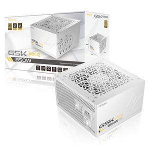 ANTEC Antec GSK ATX3.1 850W Power Supply, White Edition,80 PLUS Gold, Full Modular, PCIe 5.1, JP Capacitors, Silent FDB Fan, CircuitShield Protection