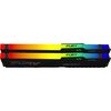 Kingston KF556C36BWEAK2-32 Kingston 32Gb DDR5 5600Mhz - Fury Beast RGB - 1x DDR5 PURCHASE PER CUSTOMER MAXIMUM DUE TO SHORTAGES Image
