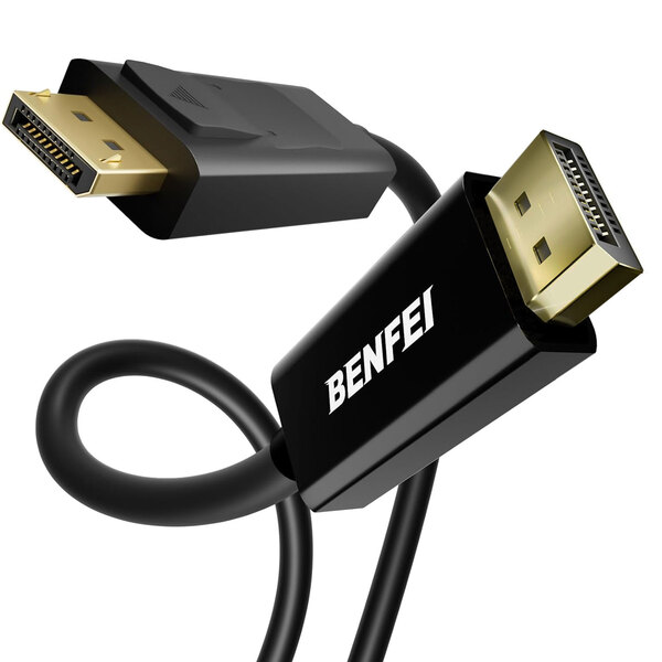 Benfei DisplayPort 1.2b Male to DisplayPort Male, 4K@60Hz, 1.80m, Black