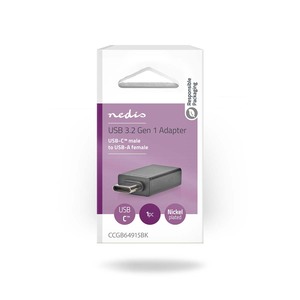 NEDIS NEDIS USB-C™ 3.0 Adapter| Type-C Male A Female Black
