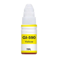Compatible Inks Compatible Canon GI-590Y (1606C001) Compatible Yellow Ink Tank - 70ml