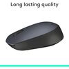 Logitech M170 Wireless Mouse, 2.4 GHz with USB Nano Receiver, Optical Tracking, 12-Months Battery Life, Ambidextrous Image
