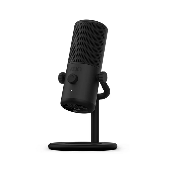 NZXT Capsule Mini USB Microphone - High Resolution – Cardioid Polar Pattern – Ideal for Streaming, Content Creation & Podcasting – Built-in Pop Filter - Adjustable Stand – Black