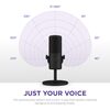 NZXT Capsule Mini USB Microphone - High Resolution – Cardioid Polar Pattern – Ideal for Streaming, Content Creation & Podcasting – Built-in Pop Filter - Adjustable Stand – Black Image