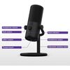 NZXT Capsule Mini USB Microphone - High Resolution – Cardioid Polar Pattern – Ideal for Streaming, Content Creation & Podcasting – Built-in Pop Filter - Adjustable Stand – Black Image