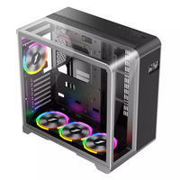 1St Player 1st Player RT7 ATX Black Gaming Case with 4 x ARGB Fans