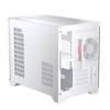 1St Player UV6 Micro ATX Case with U-Shaped Panoramic Panel and 3x RGB Fans - White Image