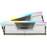 Corsair Vengeance RGB 32GB Kit (2 x 16GB), DDR5, 6000MHz, CL36, White - 1x DDR5 PURCHASE PER CUSTOMER MAXIMUM DUE TO SHORTAGES