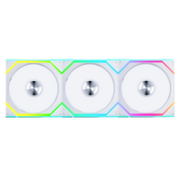 Lian Li Lian Li UNI SL WIRELESS RGB 120mm Reverse Flow Fan Triple Pack - White