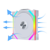 Lian Li UNI SL WIRELESS RGB 120mm Reverse Flow Fan Triple Pack - White Image