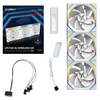 Lian Li UNI SL WIRELESS RGB 120mm Reverse Flow Fan Triple Pack - White Image
