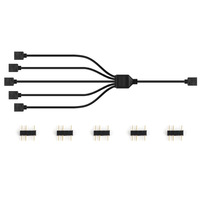 Generic Generic ARGB Splitter Cable 3 Pin 1 to 5 Female LED