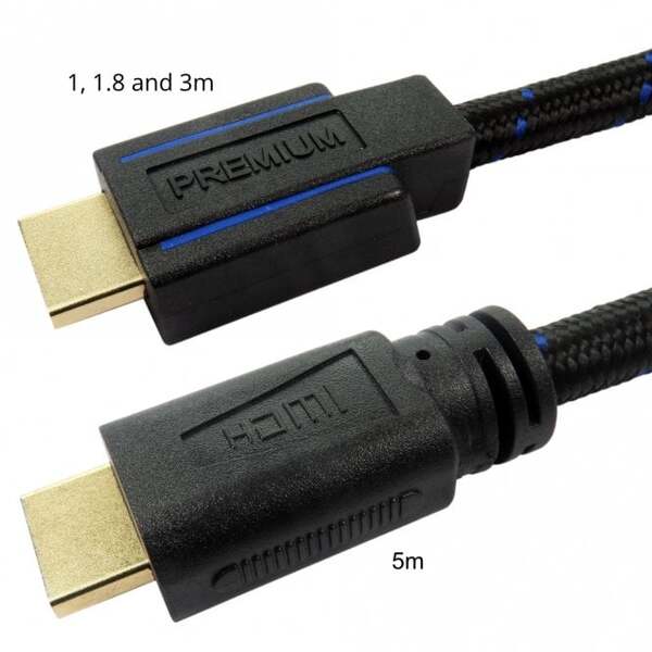 Generic 3m 8K HDMI upto 4K at 60Hz, 2.1 Audio, 12 Bit Deep Colour, 48Gbps