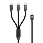 Volkano Weave Series 100W 3-in-1 Type-C Charging Cable - 1.2m