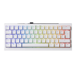 Ducky One X Mini 60% Wireless Ducky Linear Inductive Switch RGB Gaming Keyboard White - UK Layout