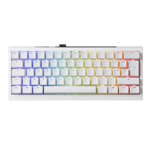 Ducky Ducky One X Mini 60% Wireless Ducky Linear Inductive Switch RGB Gaming Keyboard White - UK Layout