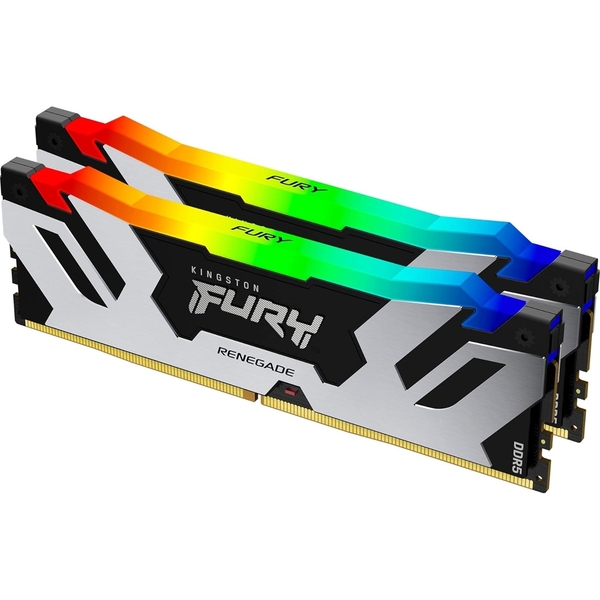 Kingston 64GB Fury Renegade Silver RGB (32GB x2) DDR5 6400MT/s  - Maximum 1 Per Customer - Special Offer