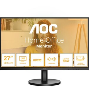 Aoc AOC 27`` 4K Monitor - IPS, 60Hz, 4ms, Speakers, HDMI, DP - Special Offer