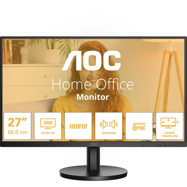 Aoc 27`` 4K Monitor - IPS, 60Hz, 4ms, Speakers, HDMI, DP - Special Offer