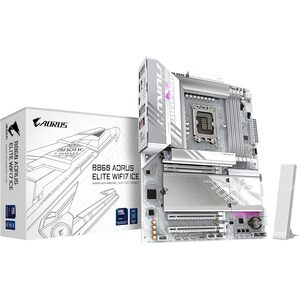 Gigabyte GIGABYTE B860 AORUS ELITE WIFI7 ICE - ATX Motherboard For Intel LGA1851 CPUs