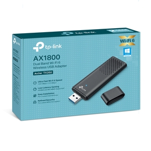 TP-LINK TP-LINK Archer TX20U AX1800 Dual Band Wi-Fi 6 Wireless USB Adapter, USB 2.0, MU-MIMO, OFDMA
