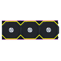 Lian Li Lian Li UNI SL WIRELESS RGB 120mm Reverse Flow Fan Triple Pack - Black