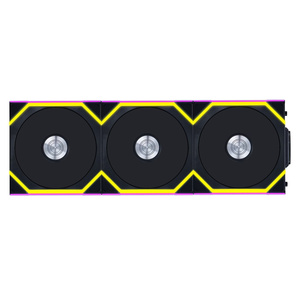 Lian Li Lian Li UNI SL WIRELESS RGB 120mm Reverse Flow Fan Triple Pack - Black