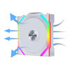 Lian Li UNI SL WIRELESS RGB 120mm Reverse Flow Fan - White Image