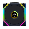 Lian Li UNI SL WIRELESS LCD RGB 120mm Fan - Black Image