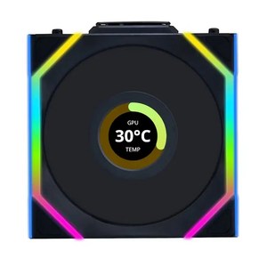 Lian Li Lian Li UNI SL WIRELESS LCD RGB 120mm Fan - Black