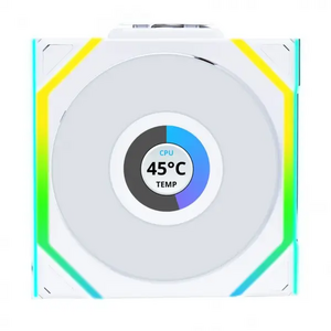 Lian Li Lian Li UNI SL WIRELESS LCD RGB 120mm Fan - White