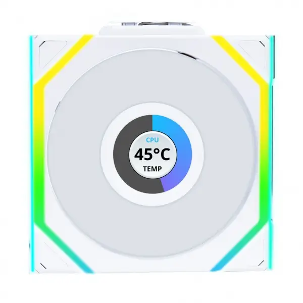 Lian Li UNI SL WIRELESS LCD RGB 120mm Fan - White